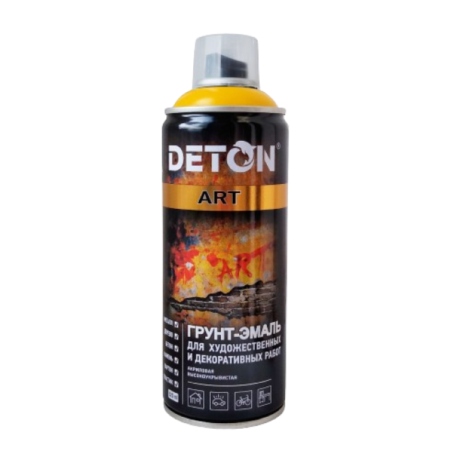 DETON ART - Праймер эмаль - Кадмий сары - Аэрозоль, 520 мл DTN-A70680 – Томскіде сатып алу | Deton | carpaint.kz