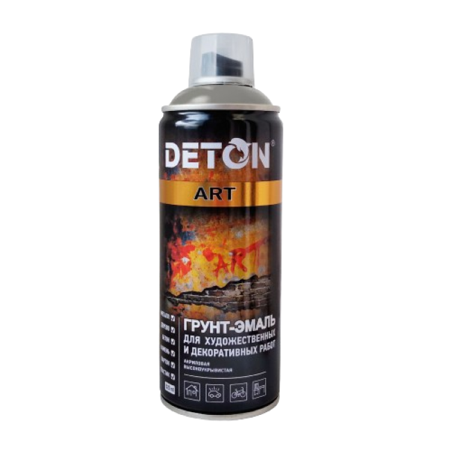 Deton DETON ART - Primer-enamel - Gray - Aerosol, 520 ml DTN-A70712 – buy in Tomsk | carpaint.kz