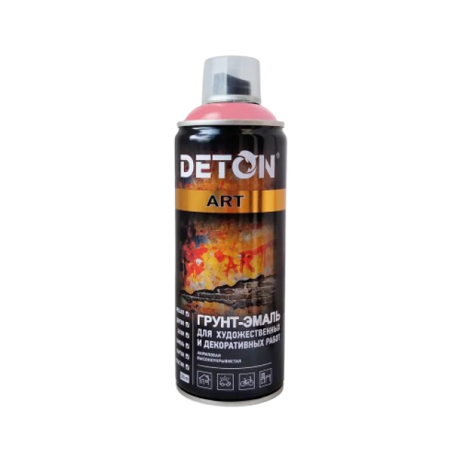 Deton DETON ART - Primer-enamel - Pink - Aerosol, 520 ml DTN-A70685 – buy in Tomsk | carpaint.kz