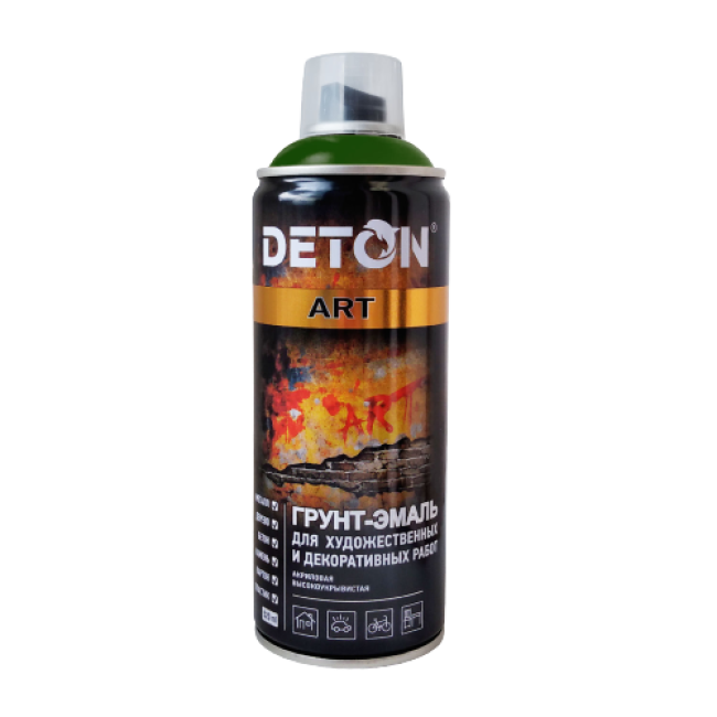 Deton DETON ART - Primer-enamel - Green pine - Aerosol, 520 ml DTN-A70671 – buy in Tomsk | carpaint.kz