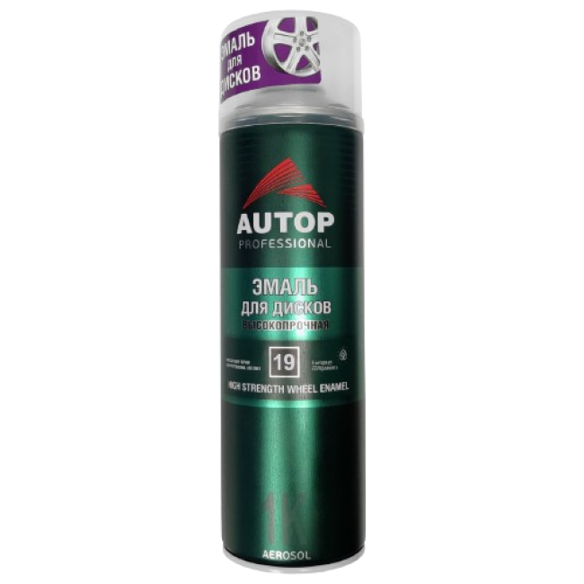 AUTOP №19 - Эмаль для дисков - Серебристая - Аэрозоль, 650 мл АТР-А07350 – купить в Томске | Autop | carpaint.kz