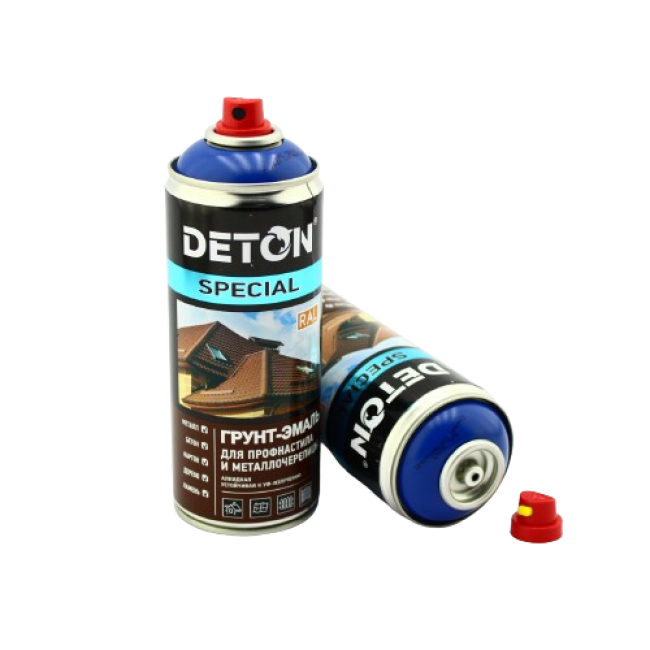 Deton RAL 5005 DETON SPECIAL - 金属瓷砖瓷漆底漆 - 信号蓝 - 气雾剂，520 毫升 DTN-A07295 图片 – 托木斯克 | carpaint.kz