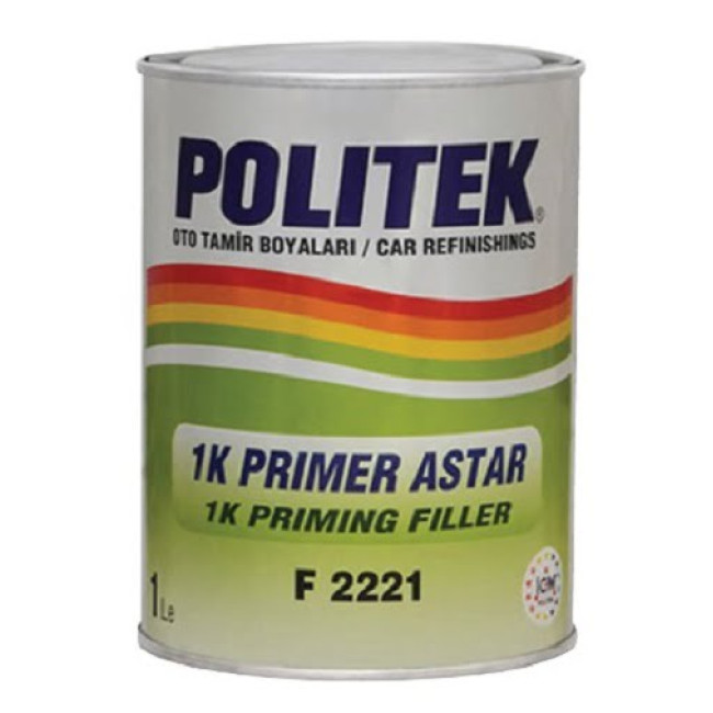 POLITEK 1K Primer Сұр ПРАЙМЕР ФИЛЛЕР 1л. F2221-G – Томскіде сатып алу | Politek | carpaint.kz