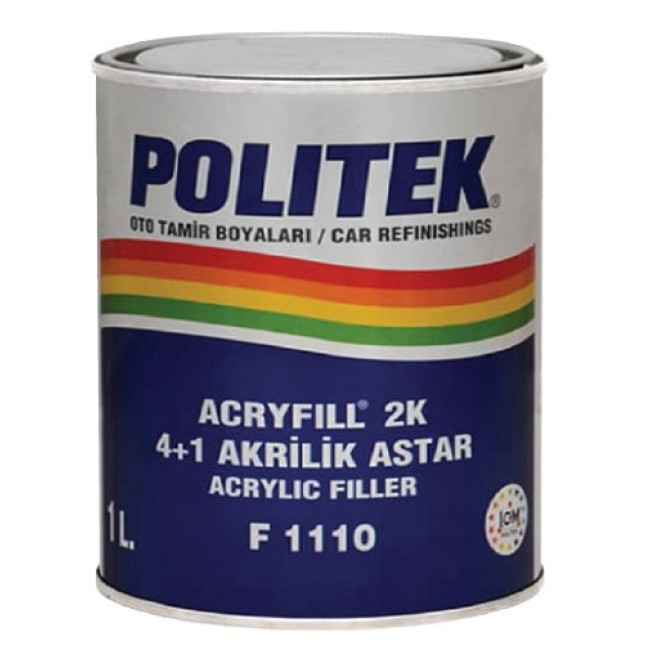 Politek акрилді праймер 2K 4+1 жиынтық 0,75л.+0,25л 2k41 – Томскіде сатып алу | Politek | carpaint.kz