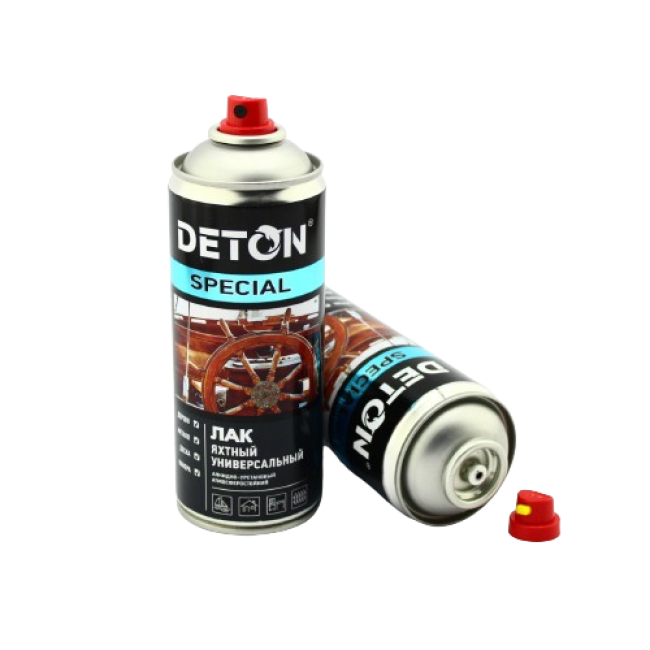 DETON SPECIAL - Лак яхтный - Шелковисто-матовый - Аэрозоль, 520 мл DTN-A07305 – купить в Томске | Deton | carpaint.kz