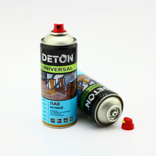 S9029 Лак Матовый универсальный алкидный аэрозольный, 520 мл «Детон/Deton Universal» DTN-A07569 – купить в Томске | Deton Universal | carpaint.kz