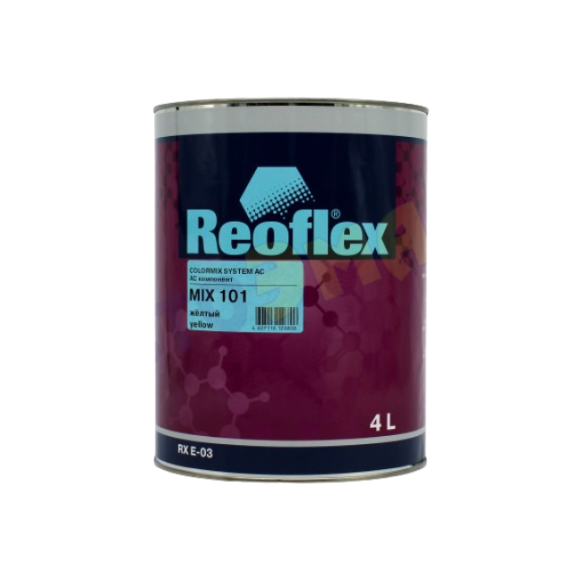 Reoflex 101 MIX 丙烯酸搪瓷 4+1，黄色，3.5l RX E-03-101-3500 图片 – 托木斯克 | carpaint.kz