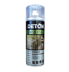 Акрилді праймер DETON UNIVERSAL - Сұр түсті, тез кебетін, аэрозоль 520 мл
