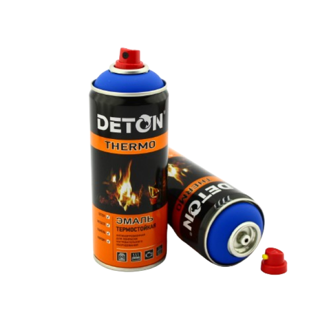 Deton DETON THERMO - Heat-resistant enamel - Blue - Aerosol, 520 ml DTN-A70782 – buy in Tomsk | carpaint.kz