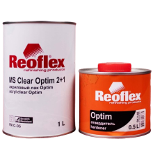 Reoflex 清漆 2K MS Clear Optim 2:1 丙烯酸 + 固化剂 MS，1l + 0.5l