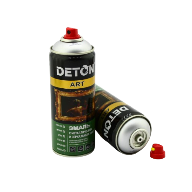DETON ART - Эмаль металлик - Алюминий - Аэрозоль, 520 мл DTN-A70732 – купить в Томске | Deton | carpaint.kz