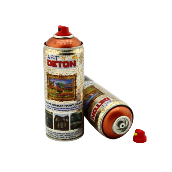 DETON ART - Эмаль металлик - Красный медный Декор - Аэрозоль, 520 мл DTN-A70280 – купить в Томске | Deton | carpaint.kz