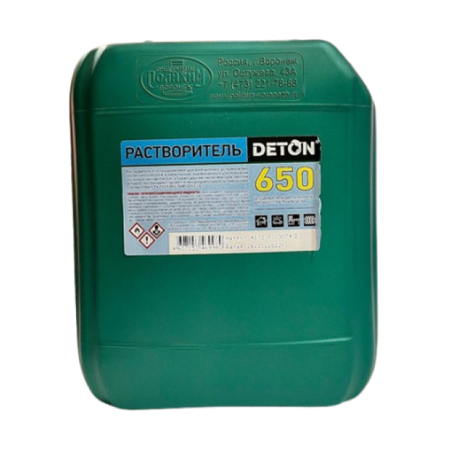 DETON 650 Растворитель , 5л DTN-S46998 – купить в Томске | Deton | carpaint.kz