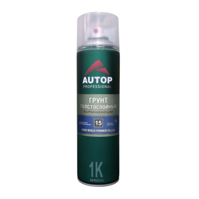 AUTOP №15 - Грунт толстослойный - Белый - Аэрозоль, 650 мл АТР-А07662 – купить в Томске | Autop | carpaint.kz
