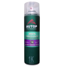 AUTOP No. 18 - 丙烯酸珐琅 - 哑光黑 - 气雾剂，650 毫升