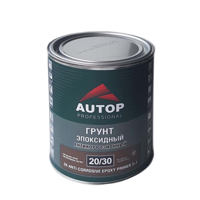 AUTOP 20/30 - 2K Эпоксидті коррозияға қарсы праймер 3+1 - Ашық сұр - Консерві, 0,75л ATP-PR20/30-075/P3 – Томскіде сатып алу | Autop | carpaint.kz