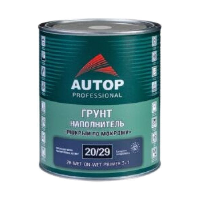 AUTOP 20/29 - 2K Грунт-наполнитель мокрый по мокрому 3+1 - Серый - Банка, 1л ATP-PR20/29-1/P3 – купить в Томске | Autop | carpaint.kz